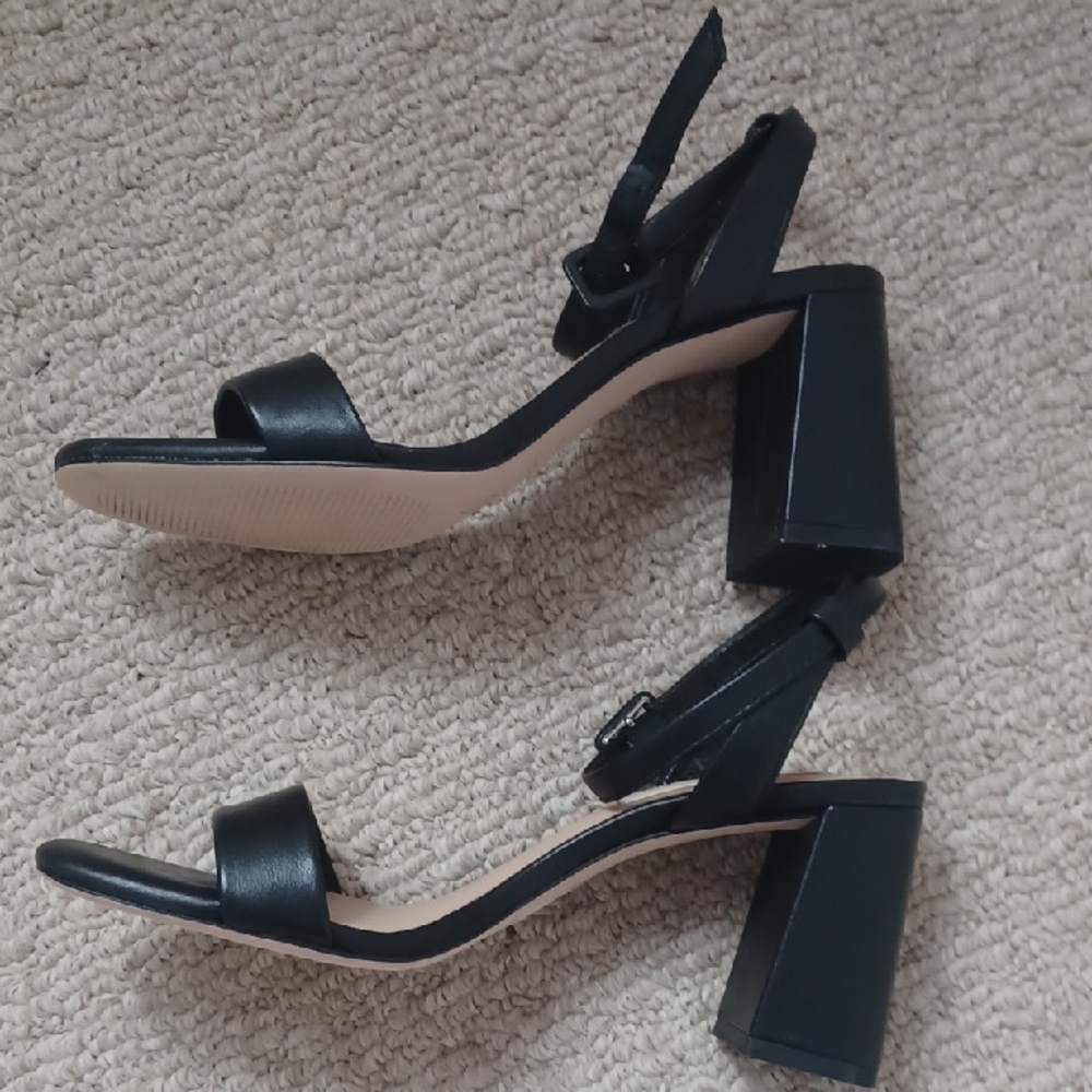 Antonio Melani Black Strappy Heels - Picture 3 of 5